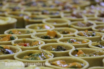 Close-up photo of pies